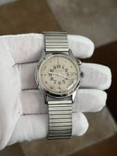 Rare Vintage Citizen Shine Manual Wind Men’s Flip Top Braille Watch JDM 1960s