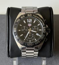 TAG HEUER Formula 1 Chronograph 43mm Black Quartz Men's Watch CAZ1010.BA0842