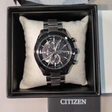 Citizen AT8295 56E Attesa Watch Stainless Titanium Silver Sapphire Crystal