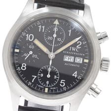 IWC SCHAFFHAUSEN Freeger IW370603 Chronograph black Dial Automatic Men's_930427