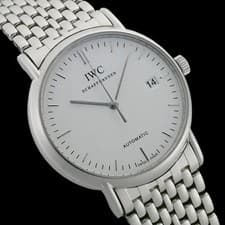 IWC Portofino IW353303 Stainless Steel White Dial Automatic 38mm Leather #SU226