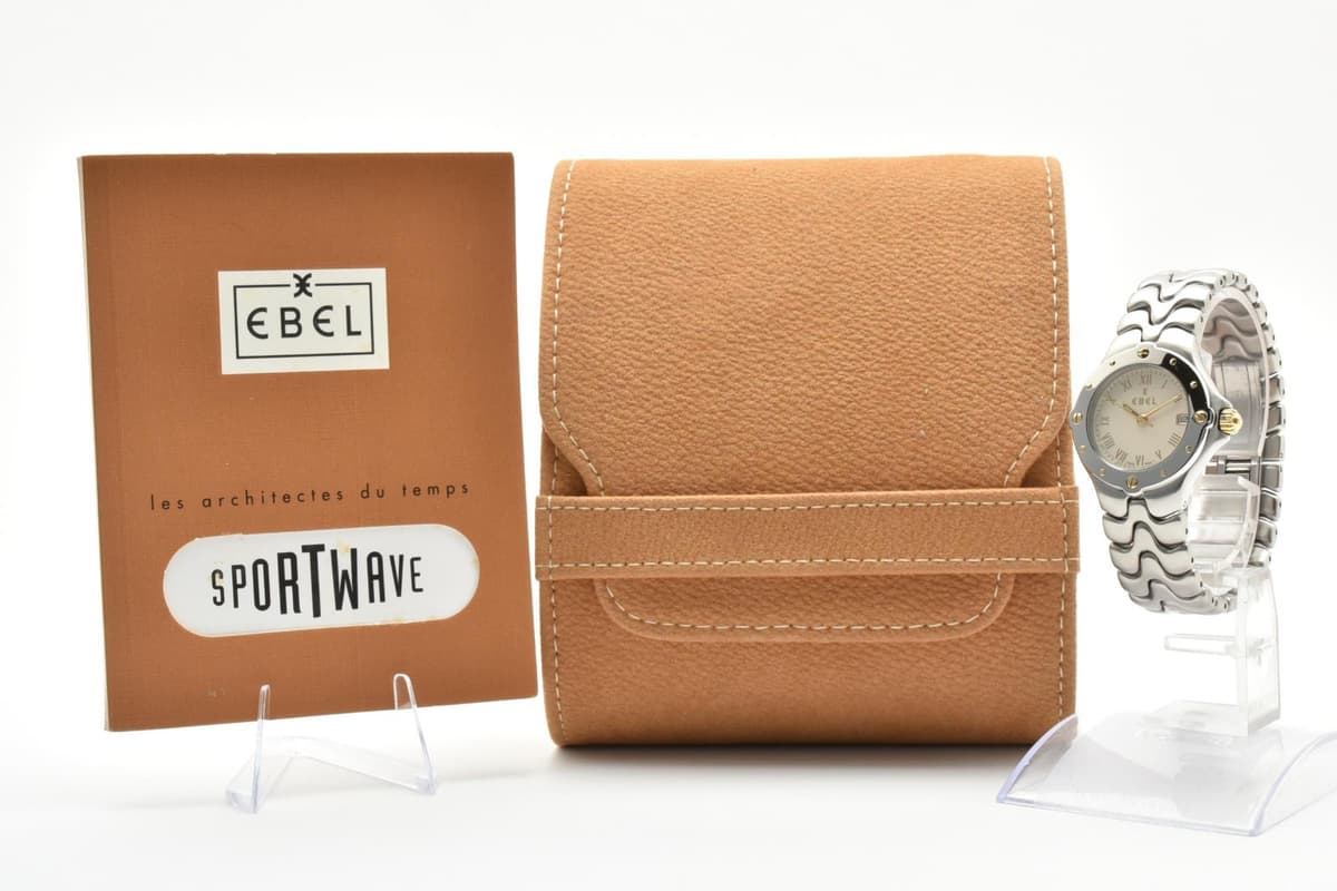 [ MINT /Case, Paper ] EBEL Sportwave E6087621 Silver Qz 28mm Ladies Watch JAPAN