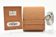 [ MINT /Case, Paper ] EBEL Sportwave E6087621 Silver Qz 28mm Ladies Watch JAPAN