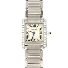 Authentic Cartier Tank Française SM/D W4TA0008 Stainless Steel Quartz #260-...