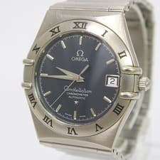 Omega Constellation Date 1551/861 Navy Dial Automatic 33mm SS Mens Watch