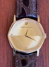 Vintage Girard-Perregaux hexagon Manual factory diamond dial original buckle