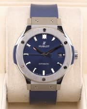 Hublot Classic Fusion 38mm Titanium Blue Dial