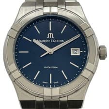 Maurice Lacroix AIKON 40mm SS Blue Dial Men's Quartz Watch, 100m Waterproof From