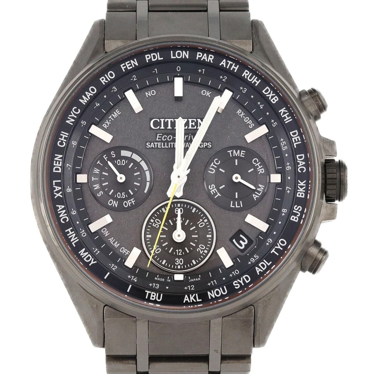 Citizen Attesa Satellite Wave GPS Watch F950-T024521/CC4004-58E Titanium Solar