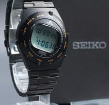Limited [N MINT BOX] SEIKO Giugiaro Design A825-00B0 Digital Quartz Men's Watch