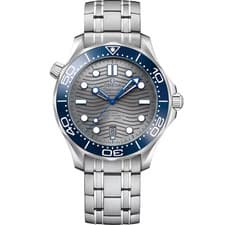 2026 Omega Seamaster Automatic Grey Blue Dial Men's Watch 210.30.42.20.06.001