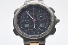 ▶️ Video Vintage [N MINT] LONGINES Conquest Titanium 4009 Quartz Black Men Watch