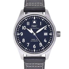 IWC Pilot Watch Mark XX IW328203 40mm Stainless Steel Automatic Blue Dial #KN302