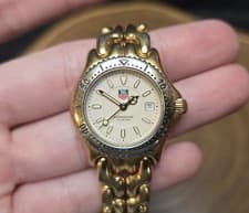 Tag Heuer Professional Stainless Steel Gold Tone Ladies Watch Wg1330-0 L00SA