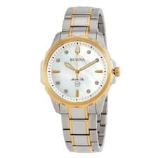 Bulova Marine Star women Watch stainless steel two tone 98P227