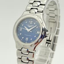 Longines Conquest Quartz Dress Watch Womens Navy L1.131.4 wrist 16.5cm/6.5in