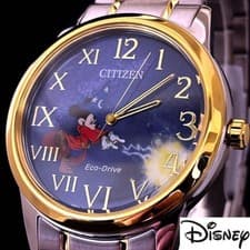 CITIZEN Eco-Drive Disney Fantasia Mickey Watch FE7064-71W Limited Edition 40mm