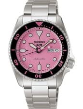 Seiko 5 Sports SKX Series Pink Panther 38mm Pink Dial Watch SRPM07