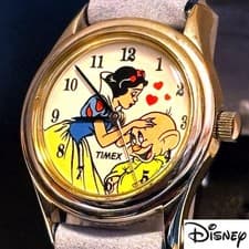 1993 TIMEX Snow White watch & figure set, rare vintage, running, boxed.