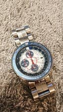 Seiko 7T62-0EB0 Quartz Chronograph Watch Working New Battery From Japan Good