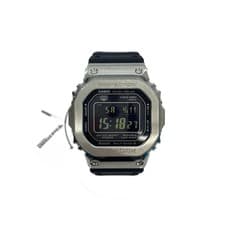 CASIO Solar Wristwatch G-SHOCK Digital Rubber SLV BLK SS