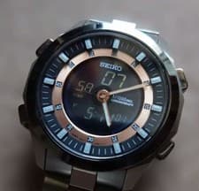 Seiko Ignition Digital & Analog 1/1000 Sec Chronograph Used From Japan