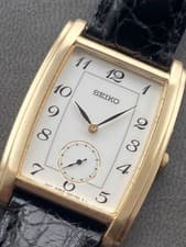Seiko Small Seconds Vintage Watch Rectangular Square Tank