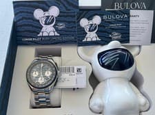 Men's Bulova Lunar Pilot Timascus 98A329 150th Anniversary Timepiece