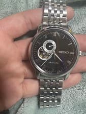 SEIKO Presage Mechanical Watch 4R39 Open Heart 24H Dial Classic Dress