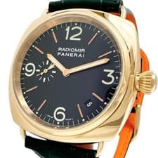 PANERAI  PAM00103 Radiomir Back Skeleton Watches K18YG yellow gold/leather M...