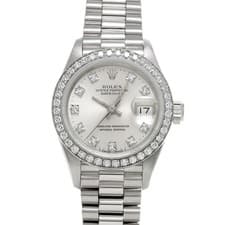 ROLEX Datejust 26 69136G Silver/diamond WATCH 725884