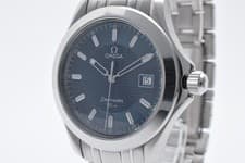 Vintage OMEGA Seamaster 2511.81 Blue Dial Quartz 36mm Near Mint Swiss Made Watch