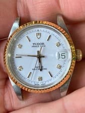 Tudor 72033 Stainless Steel 2824-2 Automatic Movement Watch Aftermarket Bezel