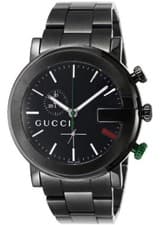 GUCCI Quartz 101M Black PVD Chronograph Men's Watch GU-YA101331MSS-BLK F/S Track