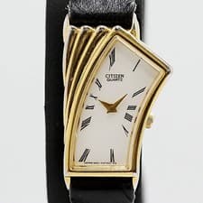 Citizen Asymmetrical 5421-F47424 White Dial Ladies Watch Tested