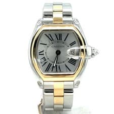 Cartier Roadster Small Model Quartz 18k Yellow Gold/Steel Diamond Bezel WE5001X1