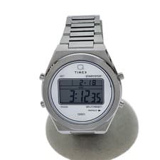 Import duty included for US buyers  Timex Q80 Digital Quartz Watch Silver  Sligh