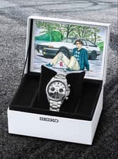 Initial D x SEIKO collaboration watch limited quartz movement Chronograph Japan