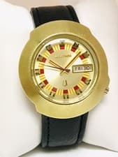 VINTAGE 1971 MEN'S BULOVA ACCUTRON SPUTNIK WATCH WORKS NEW BATTERY