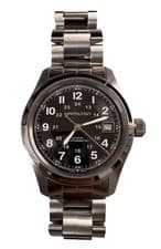 Hamilton Khaki Field H704450 Black Dial Automatic Men's Watch Used Working