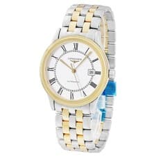 LONGINES Flagship L4.984.3.21.7 Brand new, unused white date Roman mens Wa