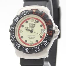 Vintage [NEAR MINT] TAG Heuer Formula 1 371.513 Date 37mm Quartz From JAPAN A575