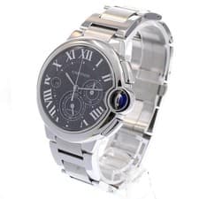 CARTIER BALLON BLEU CHRONO XL W6920077 44mm SS Black Dial Automatic #C077