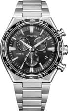 Citizen Attesa CB5966-69E Eco-Drive Black Dial Titanium Atomic Watch Men