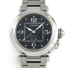 Cartier Watch Pasha C W31053M7 Date Luminous Index Luminous Hands Grid