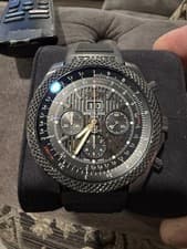 Breitling Bentley 6.75 Speed Chronograph Automatic Black Dial Watch Box Papers