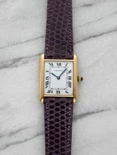 Cartier Tank Louis 78086 18K Yellow Gold White Roman "Paris" Dial Manual 23x30mm