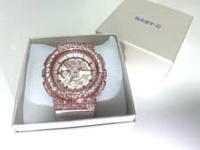 Casio Baby-G G-Shock Custom Watch with CZ Diamond 300+ Gems From Japan