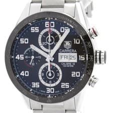 TAG HEUER Carrera Calibre 16 Chronograph Day Date Watch CV2A1S Polished BF591846