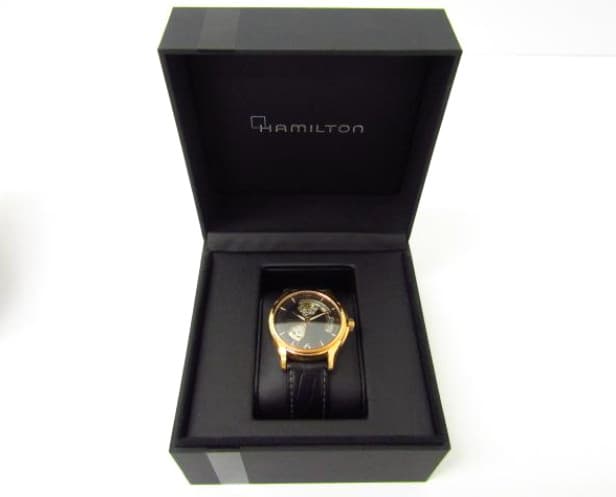 Hamilton Jazzmaster Open Heart H325752 Automatic Watch Gold/Steel 41mm w/ Box JP